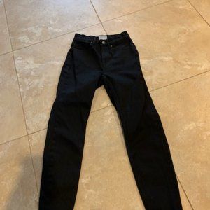 everlane black denim jeans size 24
